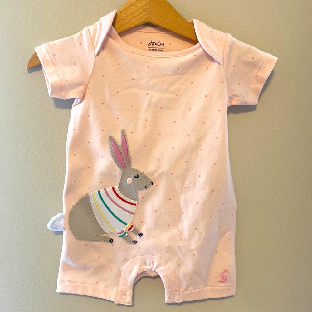 Joules “new explorers” romper 0-3 months néw with tags
